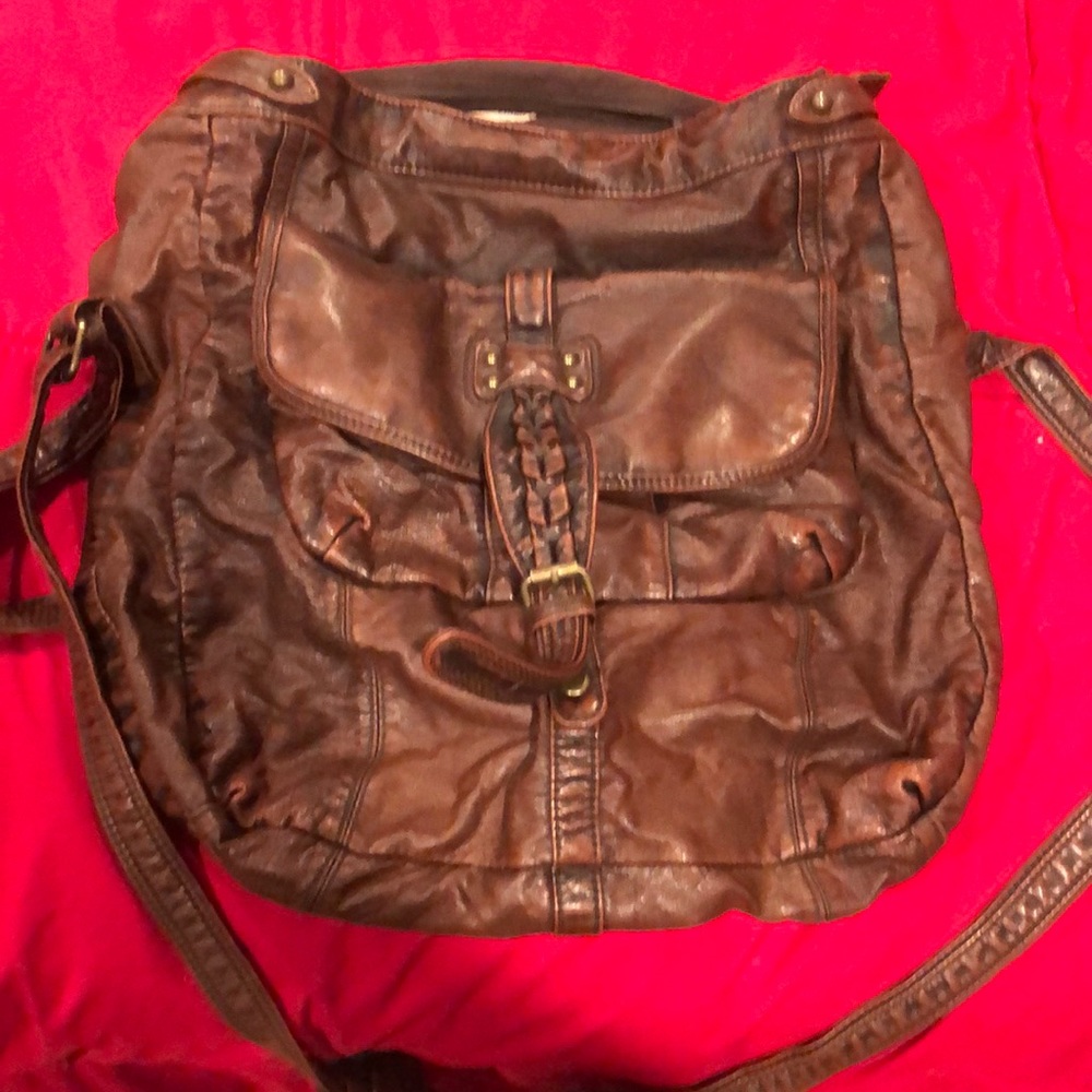 Converse brown messenger bag